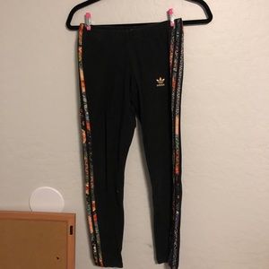 Colorful adidas tights